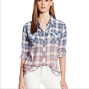 Rails Size Small Ashton Ombre Plaid Button Down Long Sleeve Shirt